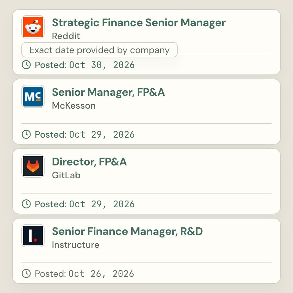 A new job arrives saying where its date came from, and a job that closed on the employer's site leaves the list